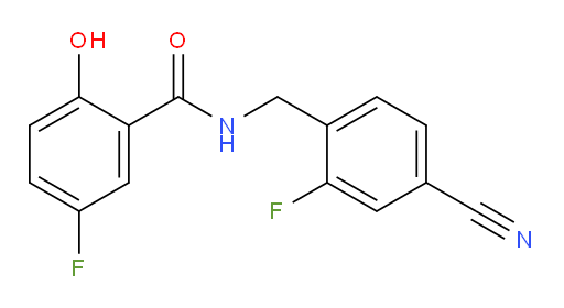 N-(4-cyano-2-fluorobenzyl)-5-fluoro-2-hydroxybenzamide