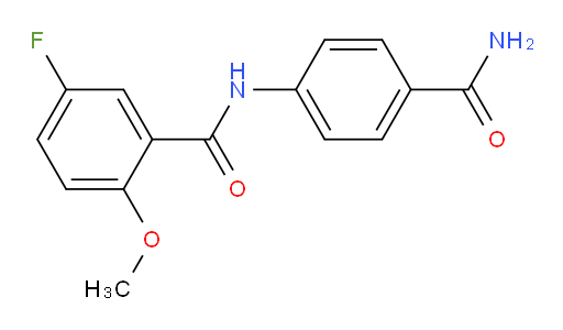 N-(4-carbamoylphenyl)-5-fluoro-2-methoxybenzamide