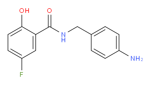 N-(4-aminobenzyl)-5-fluoro-2-hydroxybenzamide