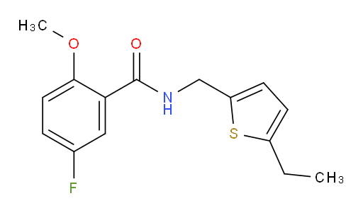 N-((5-ethylthiophen-2-yl)methyl)-5-fluoro-2-methoxybenzamide