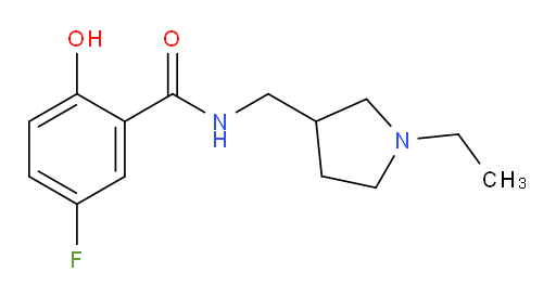 N-((1-ethylpyrrolidin-3-yl)methyl)-5-fluoro-2-hydroxybenzamide
