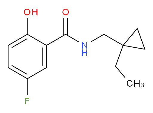 N-((1-ethylcyclopropyl)methyl)-5-fluoro-2-hydroxybenzamide