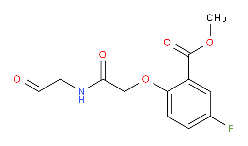 methyl 5-fluoro-2-(2-oxo-2-((2-oxoethyl)amino)ethoxy)benzoate
