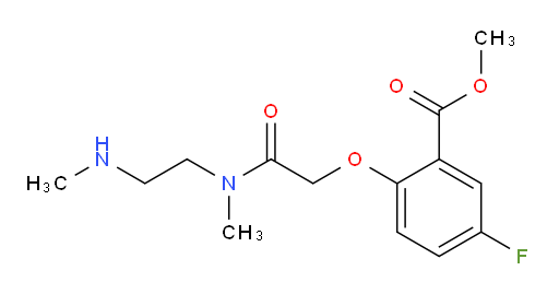 methyl 5-fluoro-2-(2-(methyl(2-(methylamino)ethyl)amino)-2-oxoethoxy)benzoate