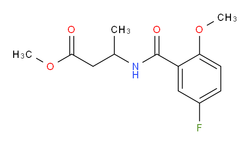 methyl 3-(5-fluoro-2-methoxybenzamido)butanoate