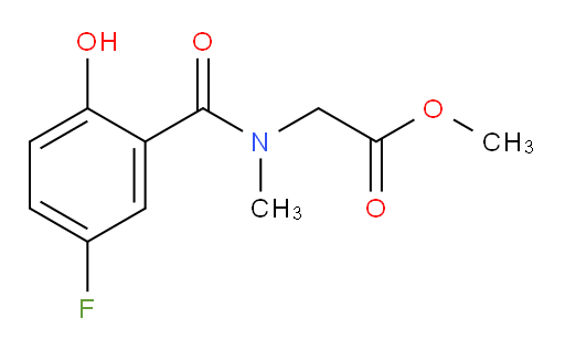 methyl 2-(5-fluoro-2-hydroxy-N-methylbenzamido)acetate