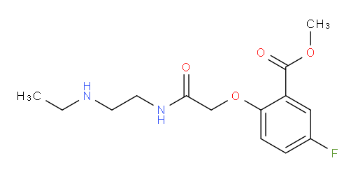 methyl 2-(2-((2-(ethylamino)ethyl)amino)-2-oxoethoxy)-5-fluorobenzoate