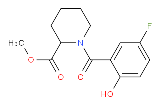 methyl 1-(5-fluoro-2-hydroxybenzoyl)piperidine-2-carboxylate