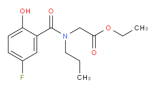 ethyl 2-(5-fluoro-2-hydroxy-N-propylbenzamido)acetate