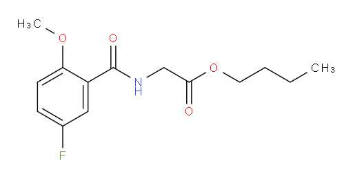 butyl 2-(5-fluoro-2-methoxybenzamido)acetate