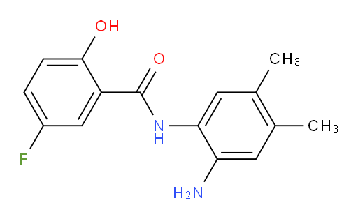 N-(2-amino-4,5-dimethylphenyl)-5-fluoro-2-hydroxybenzamide
