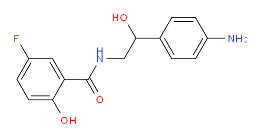N-(2-(4-aminophenyl)-2-hydroxyethyl)-5-fluoro-2-hydroxybenzamide
