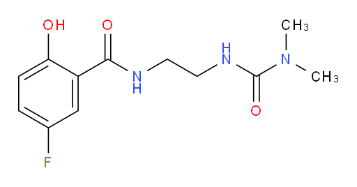 N-(2-(3,3-dimethylureido)ethyl)-5-fluoro-2-hydroxybenzamide