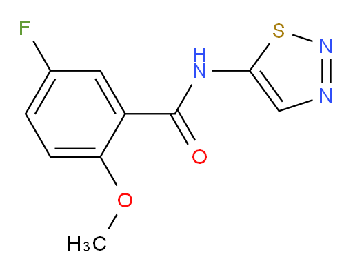 5-fluoro-2-methoxy-N-(1,2,3-thiadiazol-5-yl)benzamide