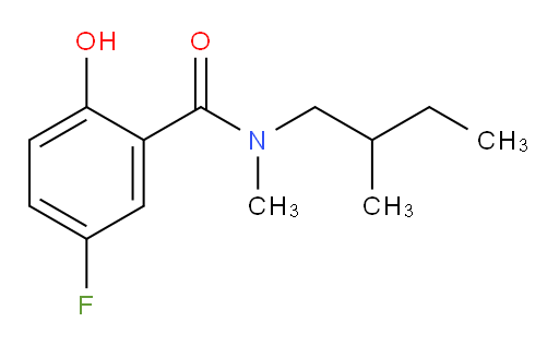 5-fluoro-2-hydroxy-N-methyl-N-(2-methylbutyl)benzamide