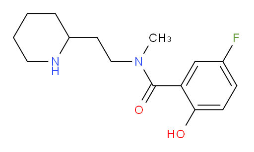 5-fluoro-2-hydroxy-N-methyl-N-(2-(piperidin-2-yl)ethyl)benzamide