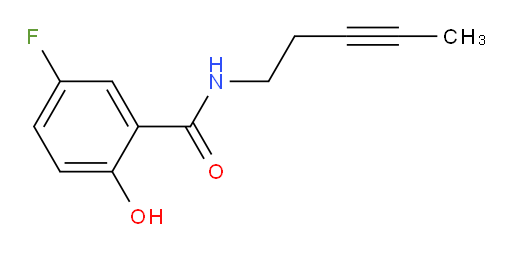 5-fluoro-2-hydroxy-N-(pent-3-yn-1-yl)benzamide