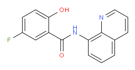 5-fluoro-2-hydroxy-N-(quinolin-8-yl)benzamide