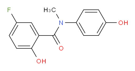 5-fluoro-2-hydroxy-N-(4-hydroxyphenyl)-N-methylbenzamide