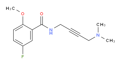 N-(4-(dimethylamino)but-2-yn-1-yl)-5-fluoro-2-methoxybenzamide