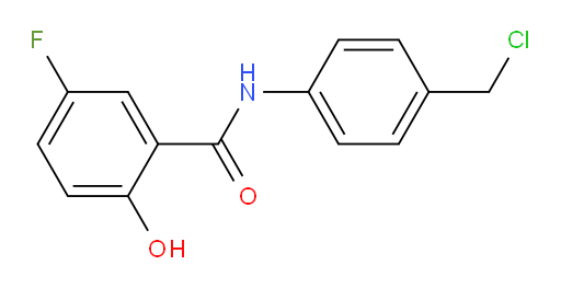 N-(4-(chloromethyl)phenyl)-5-fluoro-2-hydroxybenzamide