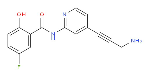 N-(4-(3-aminoprop-1-yn-1-yl)pyridin-2-yl)-5-fluoro-2-hydroxybenzamide