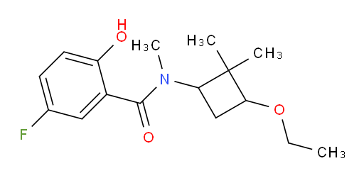 N-(3-ethoxy-2,2-dimethylcyclobutyl)-5-fluoro-2-hydroxy-N-methylbenzamide