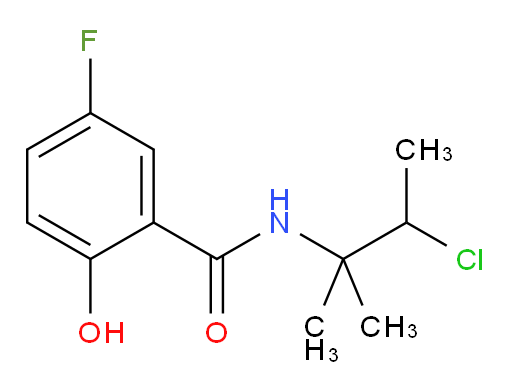 N-(3-chloro-2-methylbutan-2-yl)-5-fluoro-2-hydroxybenzamide