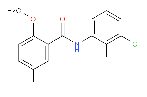 N-(3-chloro-2-fluorophenyl)-5-fluoro-2-methoxybenzamide