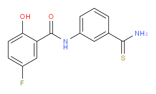 N-(3-carbamothioylphenyl)-5-fluoro-2-hydroxybenzamide