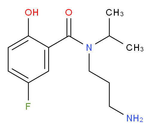 N-(3-aminopropyl)-5-fluoro-2-hydroxy-N-isopropylbenzamide