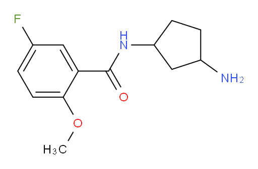 N-(3-aminocyclopentyl)-5-fluoro-2-methoxybenzamide