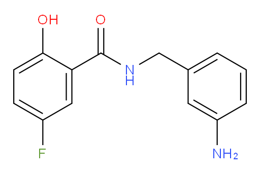 N-(3-aminobenzyl)-5-fluoro-2-hydroxybenzamide