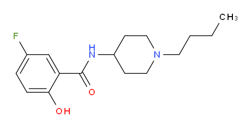 N-(1-butylpiperidin-4-yl)-5-fluoro-2-hydroxybenzamide