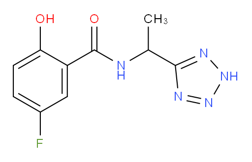 N-(1-(2H-tetrazol-5-yl)ethyl)-5-fluoro-2-hydroxybenzamide