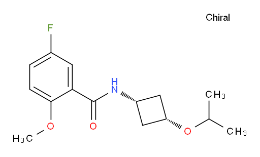 5-fluoro-N-((1s,3s)-3-isopropoxycyclobutyl)-2-methoxybenzamide