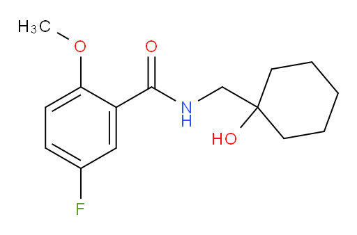 5-fluoro-N-((1-hydroxycyclohexyl)methyl)-2-methoxybenzamide