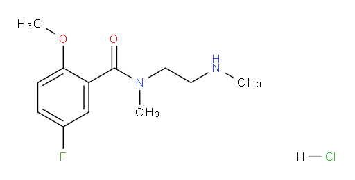 5-fluoro-2-methoxy-N-methyl-N-(2-(methylamino)ethyl)benzamide hydrochloride