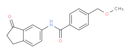 4-(methoxymethyl)-N-(3-oxo-2,3-dihydro-1H-inden-5-yl)benzamide