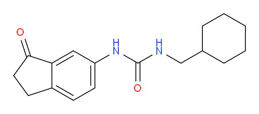 1-(cyclohexylmethyl)-3-(3-oxo-2,3-dihydro-1H-inden-5-yl)urea