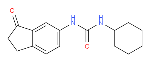 1-cyclohexyl-3-(3-oxo-2,3-dihydro-1H-inden-5-yl)urea