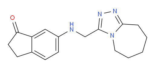 6-(((6,7,8,9-tetrahydro-5H-[1,2,4]triazolo[4,3-a]azepin-3-yl)methyl)amino)-2,3-dihydro-1H-inden-1-one