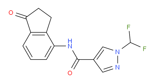 1-(difluoromethyl)-N-(1-oxo-2,3-dihydro-1H-inden-4-yl)-1H-pyrazole-4-carboxamide