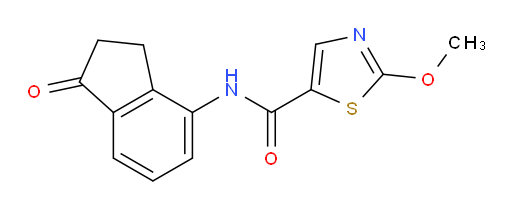 2-methoxy-N-(1-oxo-2,3-dihydro-1H-inden-4-yl)thiazole-5-carboxamide
