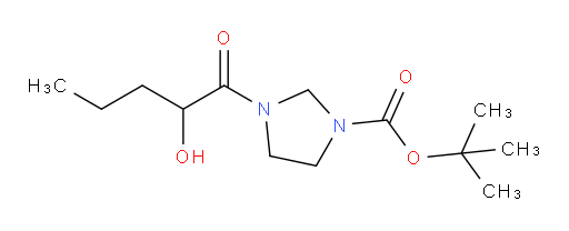 tert-butyl 3-(2-hydroxypentanoyl)imidazolidine-1-carboxylate
