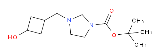 tert-butyl 3-((3-hydroxycyclobutyl)methyl)imidazolidine-1-carboxylate