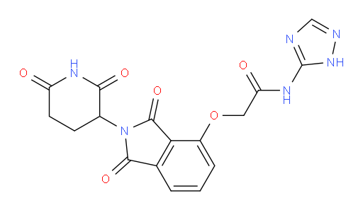 2-((2-(2,6-dioxopiperidin-3-yl)-1,3-dioxoisoindolin-4-yl)oxy)-N-(1H-1,2,4-triazol-5-yl)acetamide