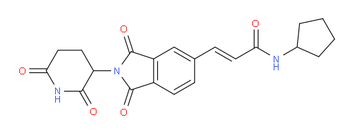 (E)-N-cyclopentyl-3-(2-(2,6-dioxopiperidin-3-yl)-1,3-dioxoisoindolin-5-yl)acrylamide