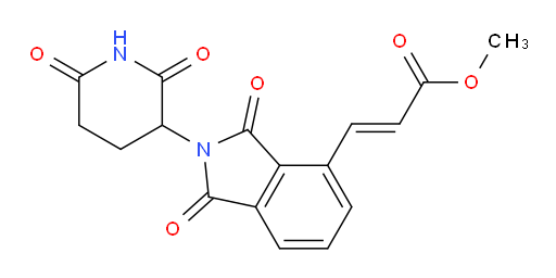 (E)-methyl 3-(2-(2,6-dioxopiperidin-3-yl)-1,3-dioxoisoindolin-4-yl)acrylate