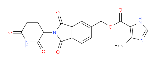 (2-(2,6-dioxopiperidin-3-yl)-1,3-dioxoisoindolin-5-yl)methyl 4-methyl-1H-imidazole-5-carboxylate